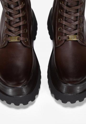 Сапоги на шнуровке