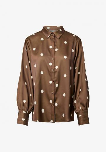 Атласная блузка