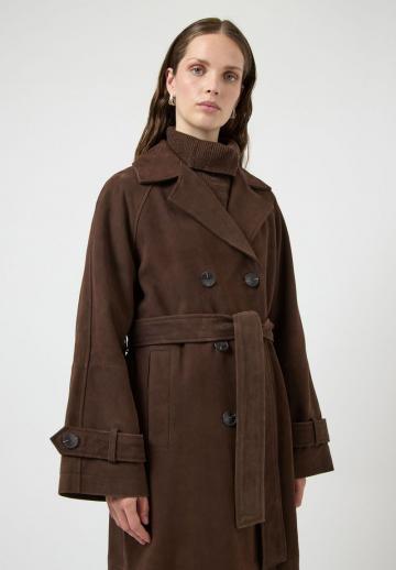 Кожаное пальто