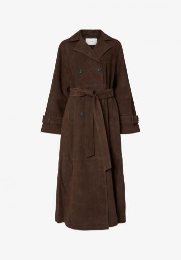 Кожаное пальто