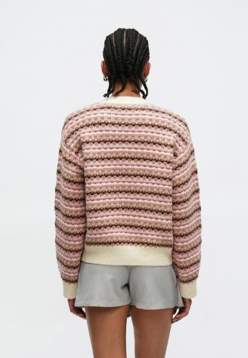 Пуловер в полоску