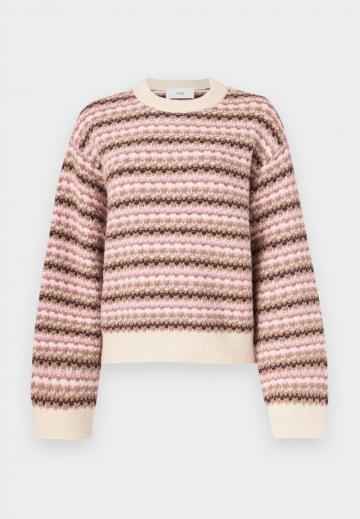 Пуловер в полоску