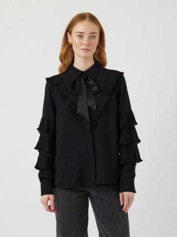 Атласная блузка