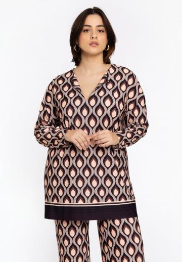 Длинная блузка