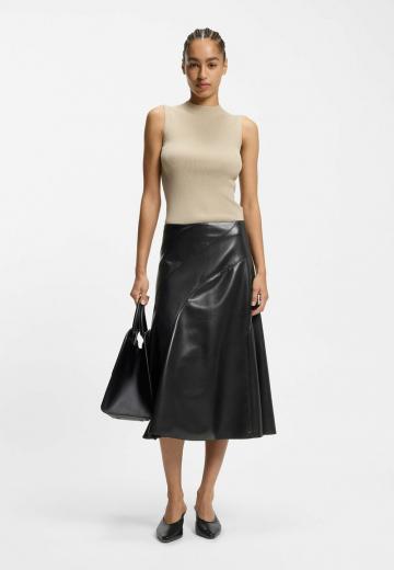 Кожаная юбка