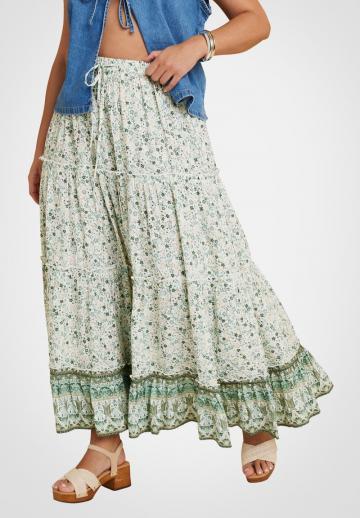 Юбка с воланами