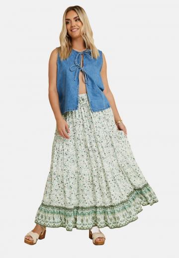 Юбка с воланами