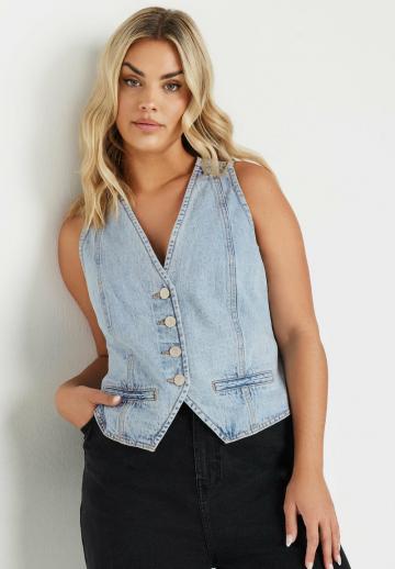 Джинсовая жилетка