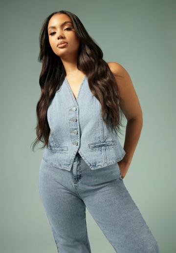 Джинсовая жилетка