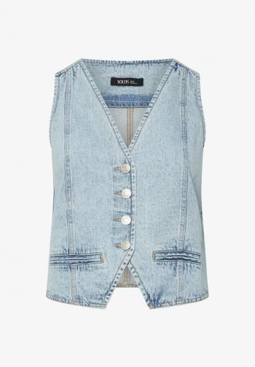 Джинсовая жилетка