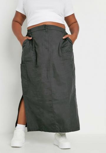 Юбка с накладными карманами