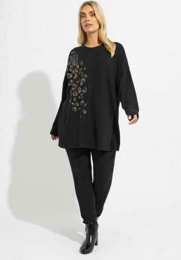 Длинный пуловер