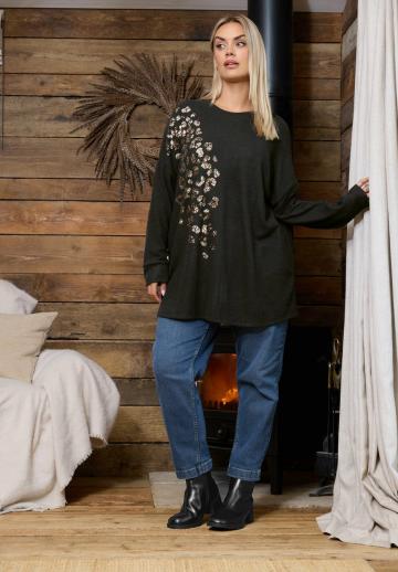 Длинный пуловер