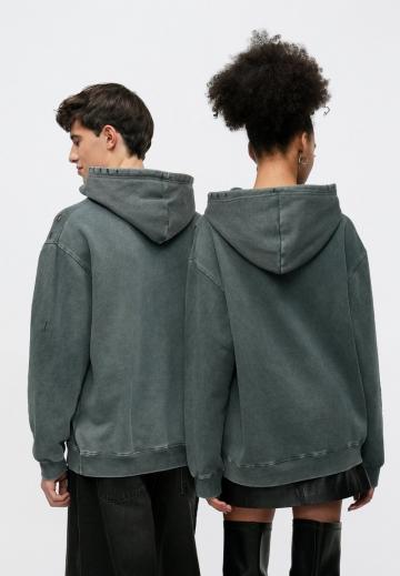 Пуловер с капюшоном