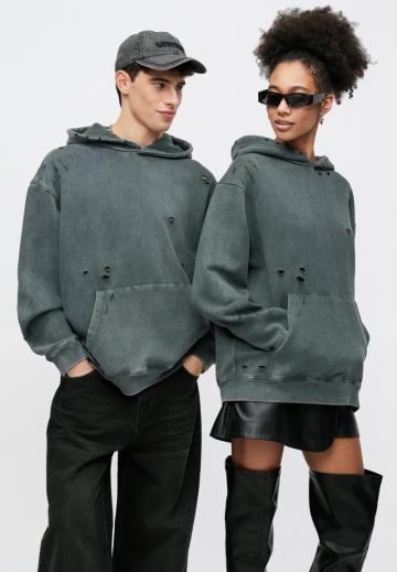 Пуловер с капюшоном