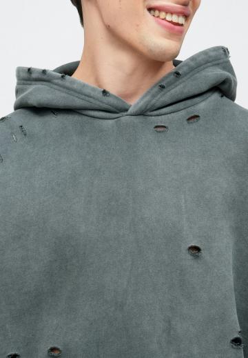 Пуловер с капюшоном