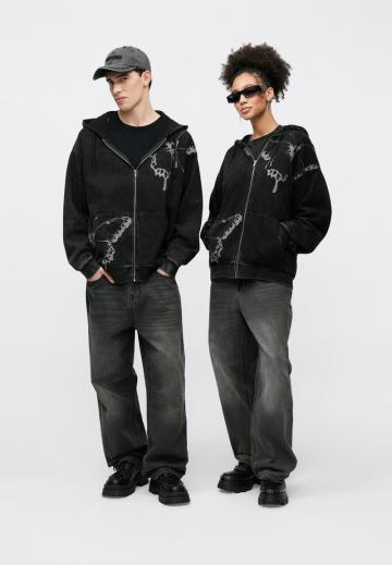 Пуловер с капюшоном