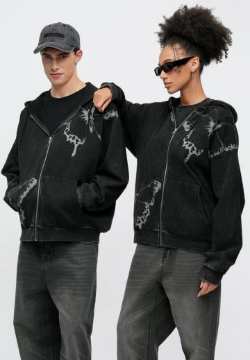 Пуловер с капюшоном