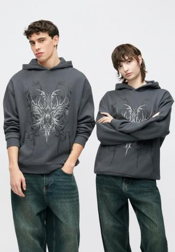 Пуловер с капюшоном