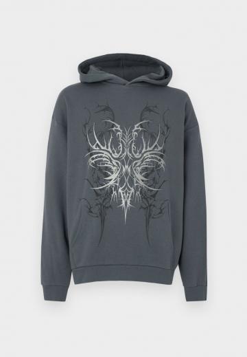 Пуловер с капюшоном