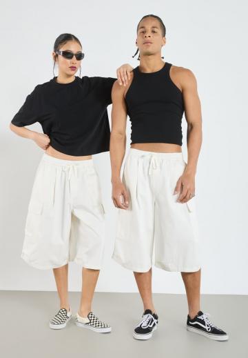 Юбка с накладными карманами