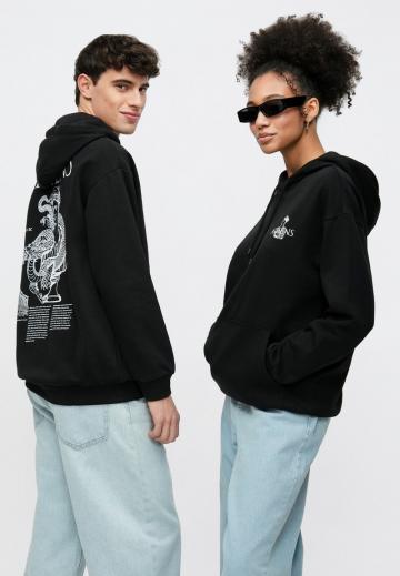 Пуловер с капюшоном