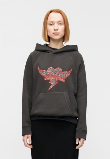 Пуловер с капюшоном