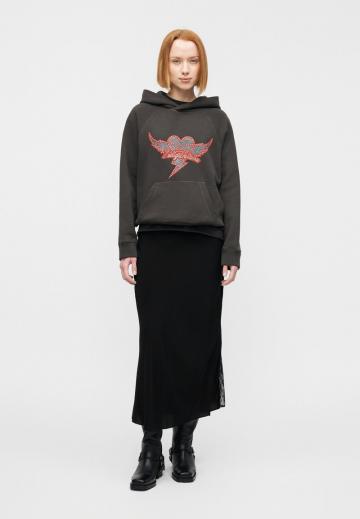 Пуловер с капюшоном