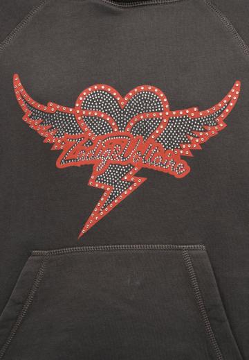 Пуловер с капюшоном