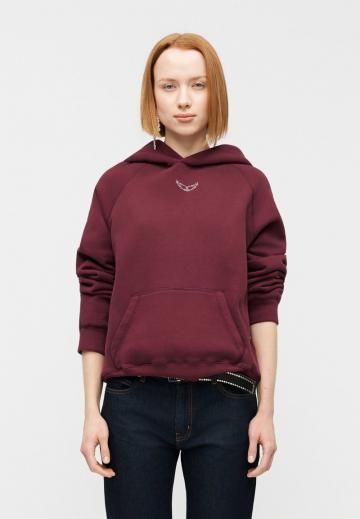 Пуловер с капюшоном