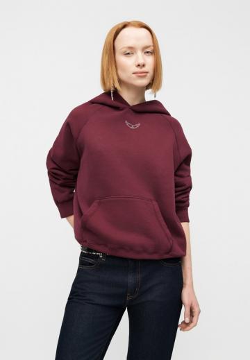 Пуловер с капюшоном