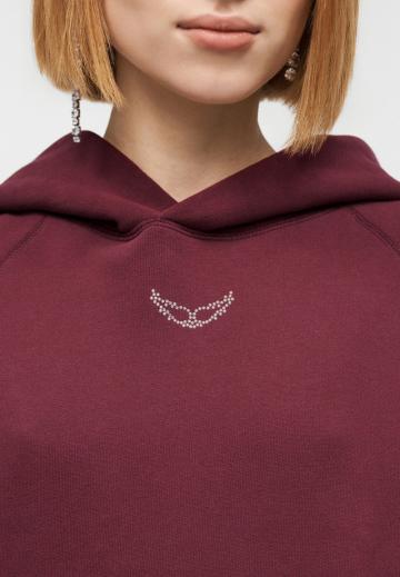 Пуловер с капюшоном