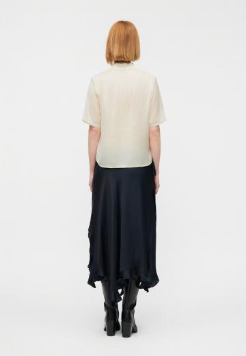 Атласная блузка