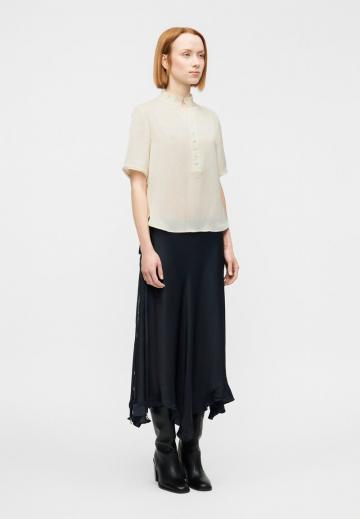 Атласная блузка