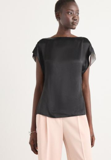 Атласная блузка