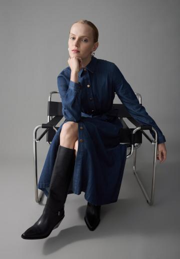 Джинсовое платье