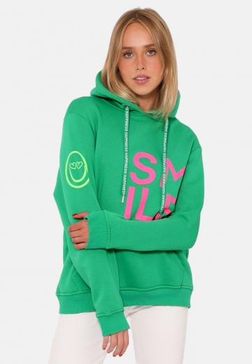 Пуловер с капюшоном