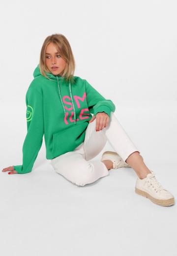 Пуловер с капюшоном