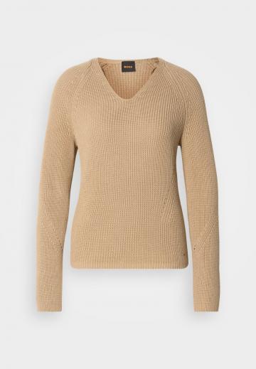 Пуловер с вырезом V