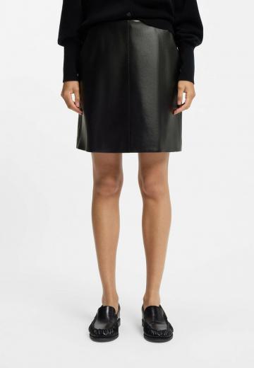 Кожаная юбка