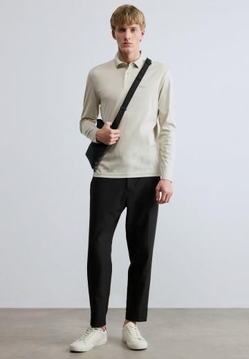 Поло с длинным рукавом