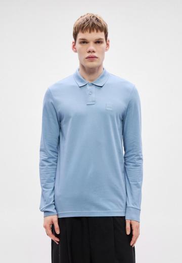 Поло с длинным рукавом