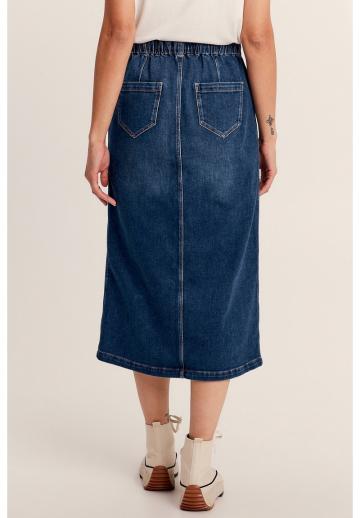 Юбка с накладными карманами