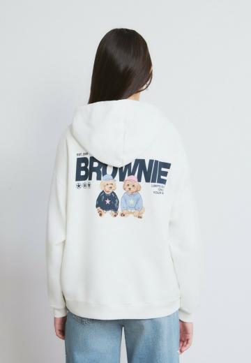 Пуловер с капюшоном