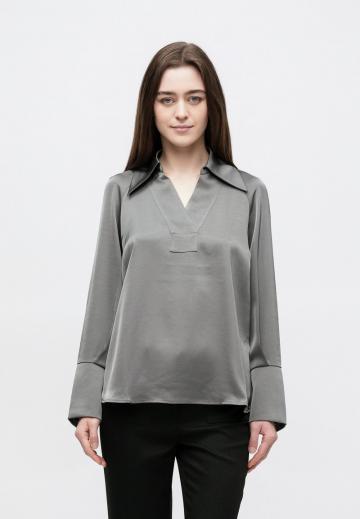 Атласная блузка