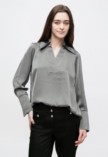 Атласная блузка