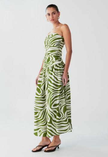 Платье без бретелек