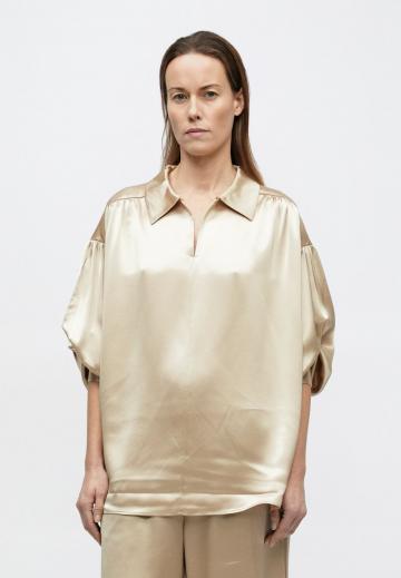 Атласная блузка