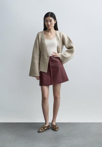 Кожаная юбка