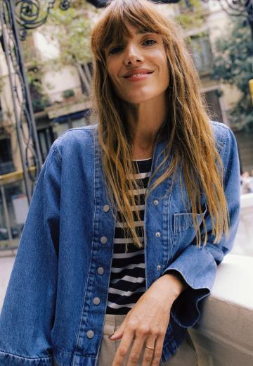 Джинсовая блузка